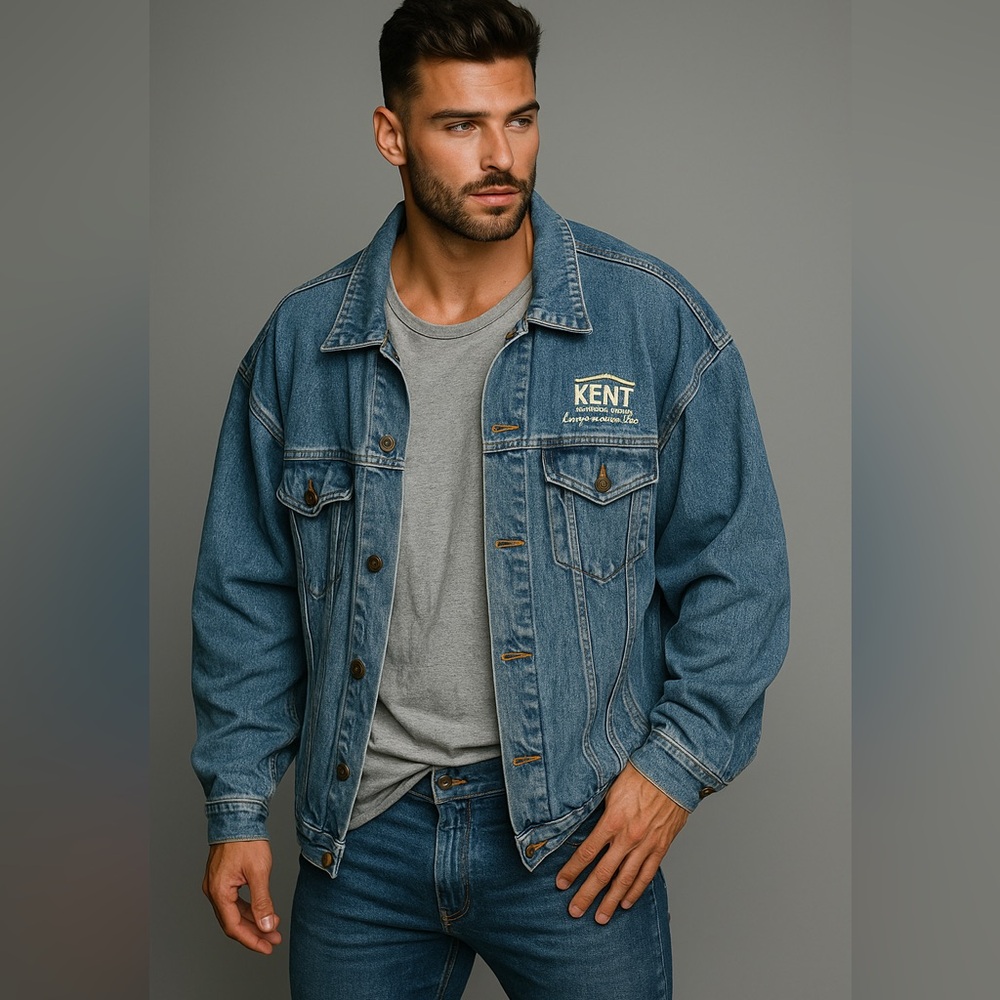 XL Men's Blue Denim Jacket